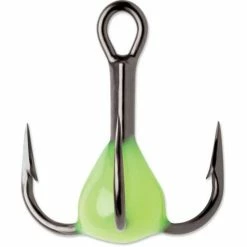 Hot Sale 🔥 Ice Fishing Hooks VMC Glow Resin Treble Hook 2 Pack 🥰