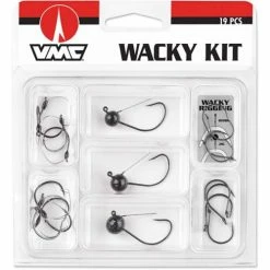 Best Pirce ✨ Fishing Tackle Kits VMC Wacky Hook Kit 19 Pieces 🤩